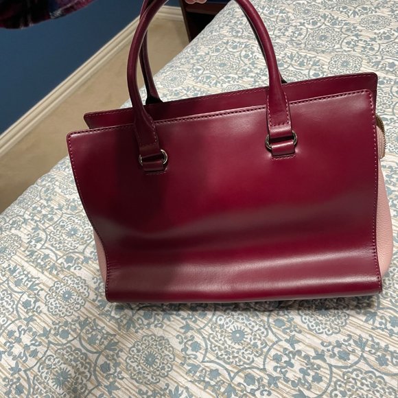 Burgundy and Pink Kate Spade Bag - Picture 6 of 16